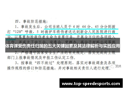 体育课受伤责任归属的五大关键因素及其法律解析与实践应用